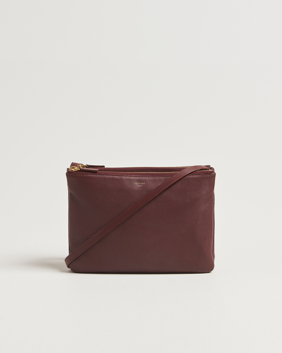Herren | Celine Pre-Owned Trio Bag Medium Bordeaux | Celine Pre-Owned | Trio Bag Medium Bordeaux