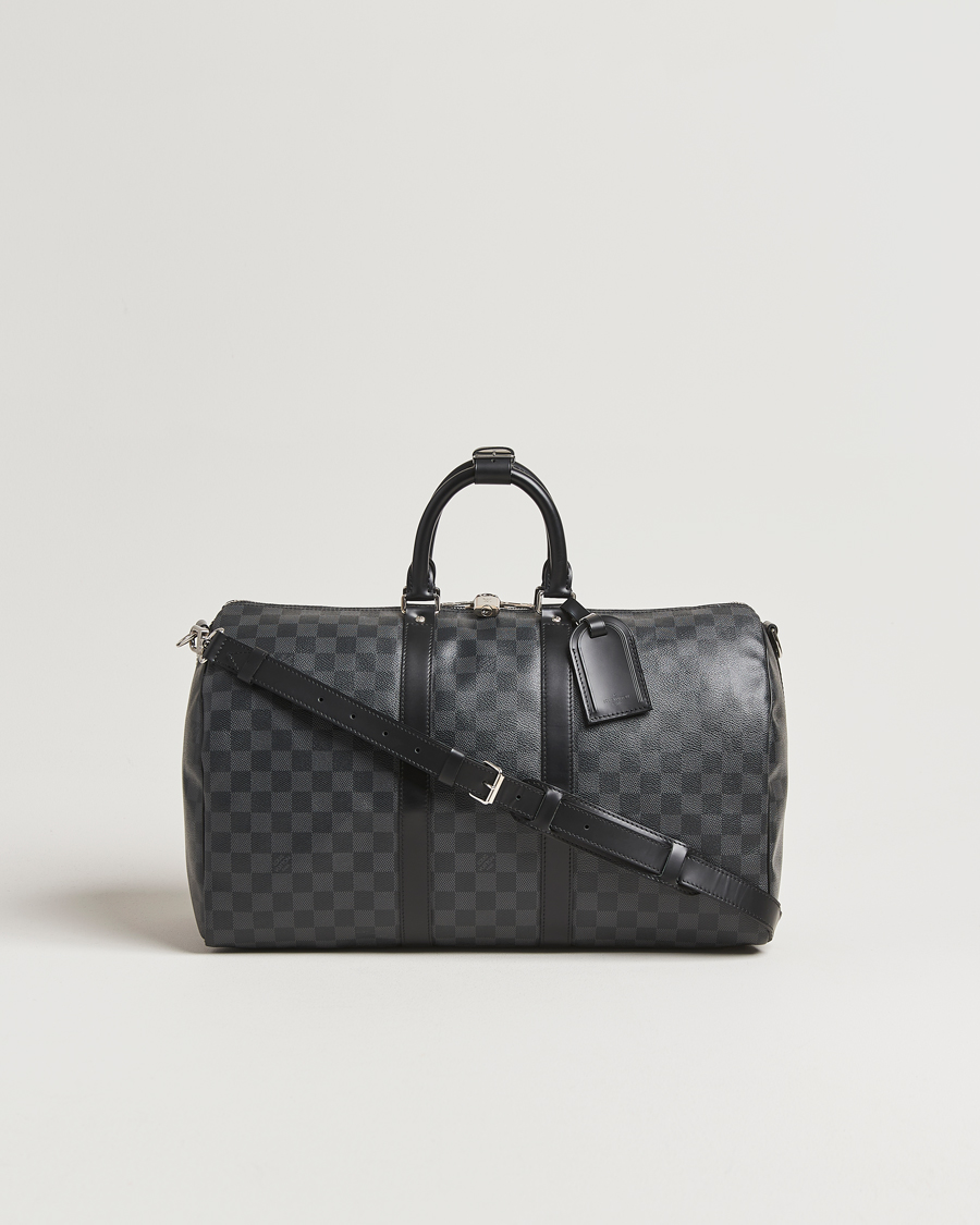 Herren | Louis Vuitton Pre-Owned Keepall Bandoulière 45 Damier Graphite | Louis Vuitton Pre-Owned | Keepall Bandoulière 45 Damier Graphite