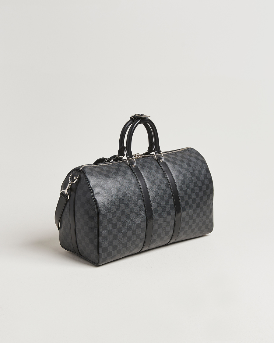 Herren | Louis Vuitton Pre-Owned Keepall Bandoulière 45 Damier Graphite | Louis Vuitton Pre-Owned | Keepall Bandoulière 45 Damier Graphite