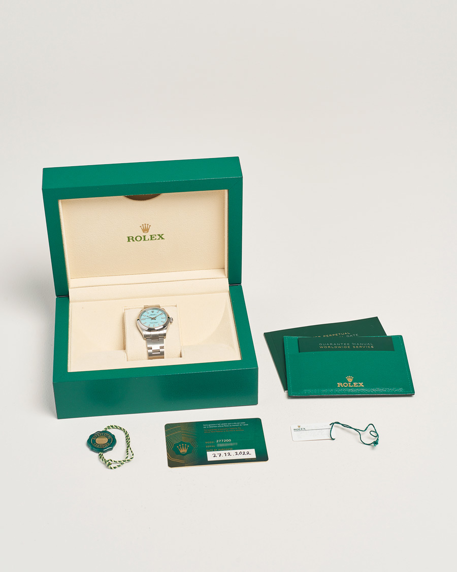 Herren | Rolex Pre-Owned Oyster Perpetual 31 Turquoise | Rolex Pre-Owned | Oyster Perpetual 31 Turquoise