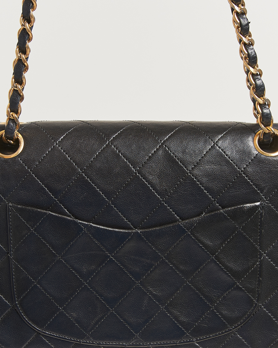 Herren | Chanel Pre-Owned Classic Double Flap Small Lambskin  Black | Chanel Pre-Owned | Classic Double Flap Small Lambskin  Black