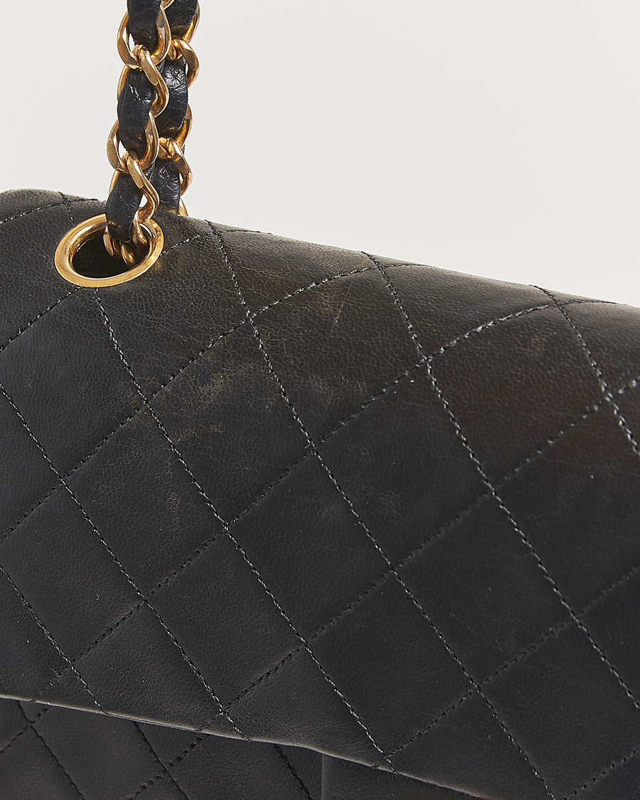 Herren | Chanel Pre-Owned Classic Double Flap Small Lambskin  Black | Chanel Pre-Owned | Classic Double Flap Small Lambskin  Black