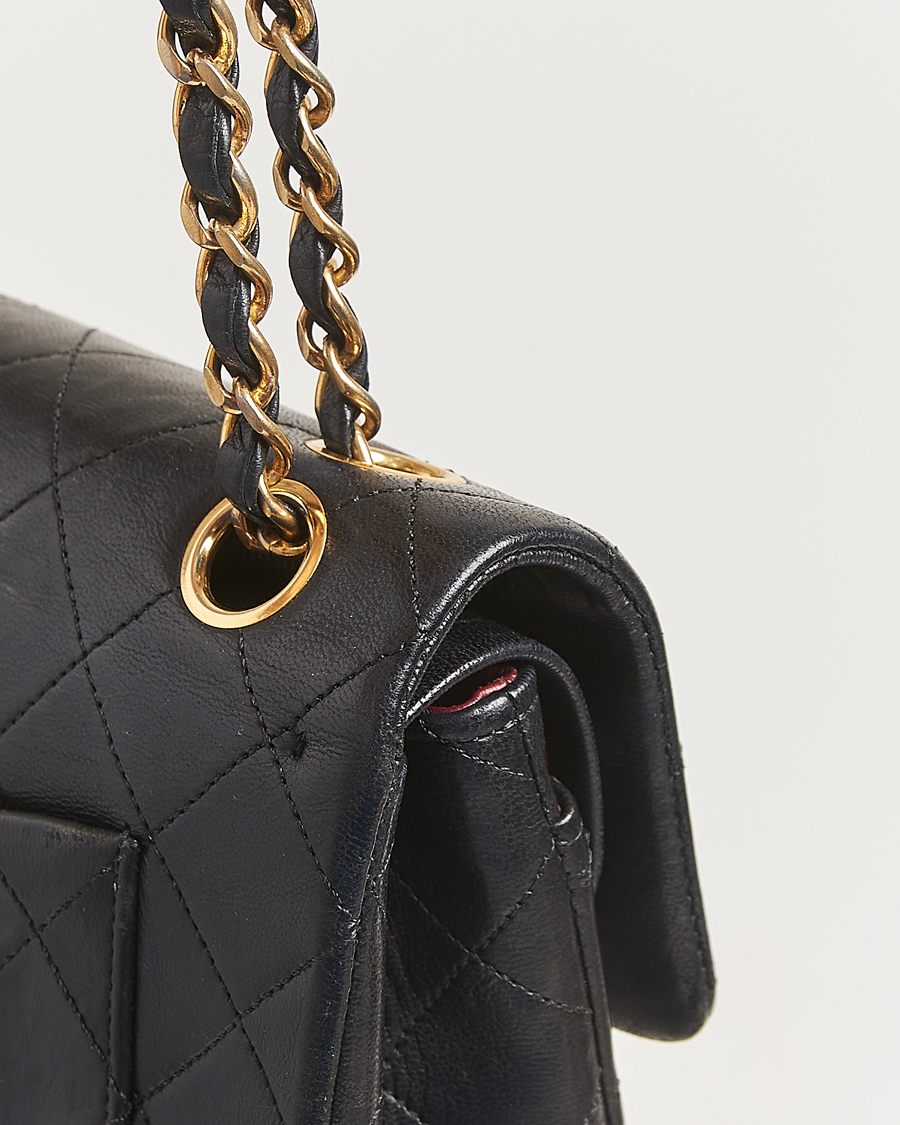 Herren | Chanel Pre-Owned Classic Double Flap Small Lambskin  Black | Chanel Pre-Owned | Classic Double Flap Small Lambskin  Black