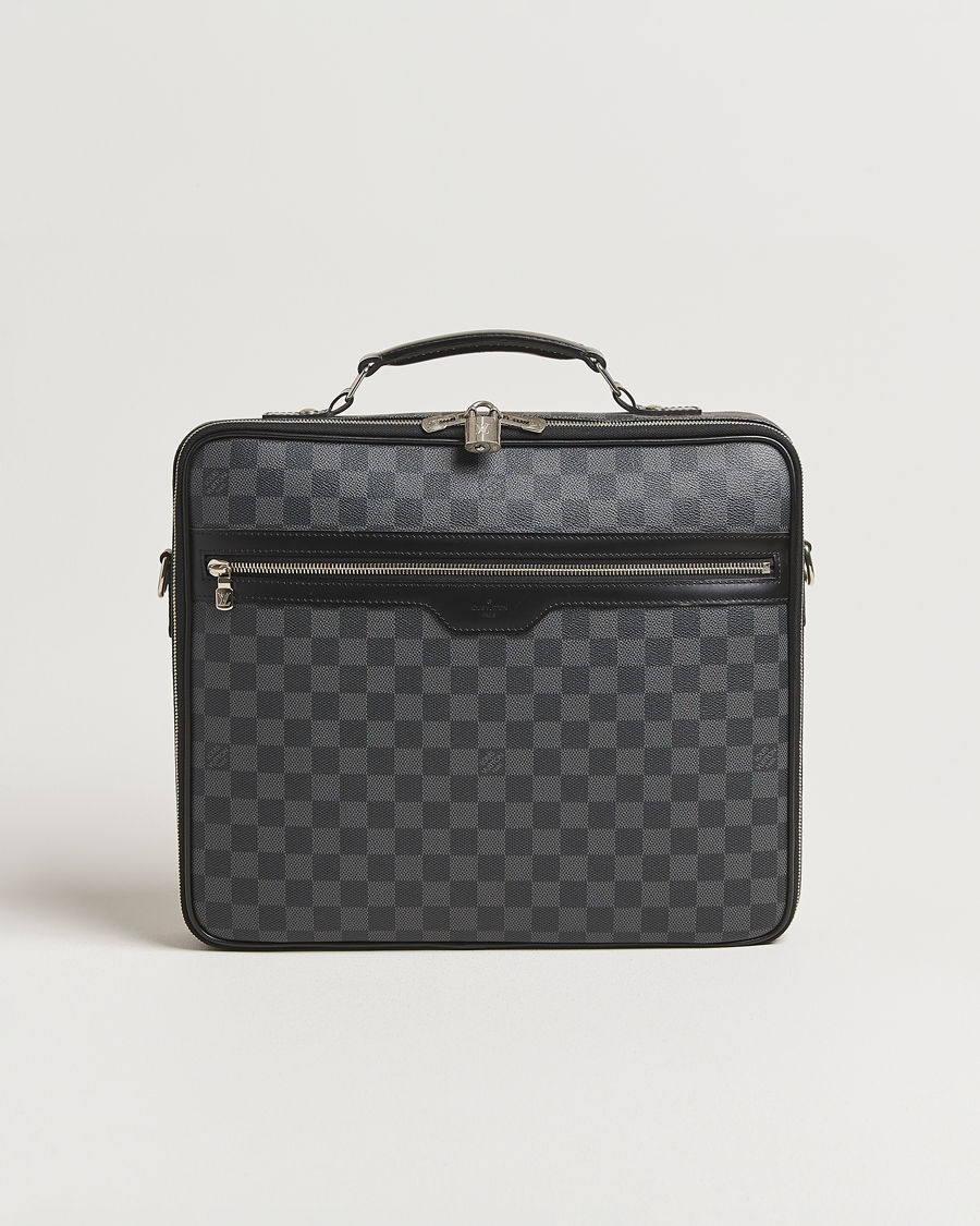 Herren | Louis Vuitton Pre-Owned Steve Briefcase Damier Graphite | Louis Vuitton Pre-Owned | Steve Briefcase Damier Graphite