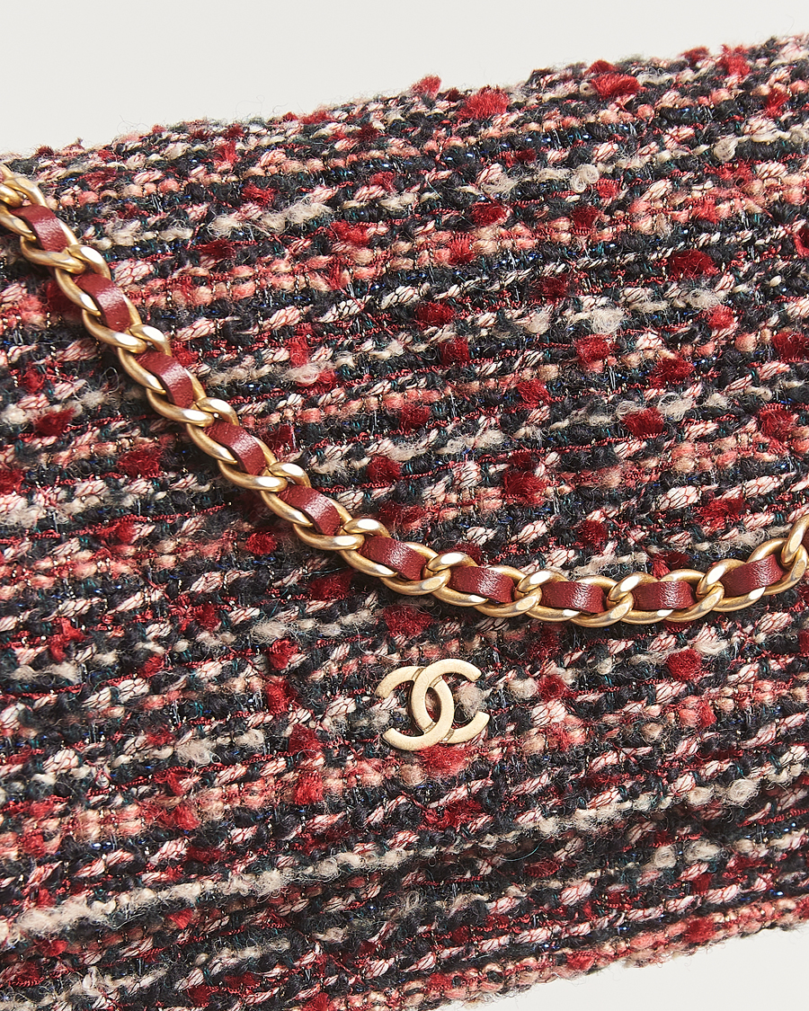 Herren | Pre-Owned & Vintage Bags | Chanel Pre-Owned | Tweed Wallet On Chain Red