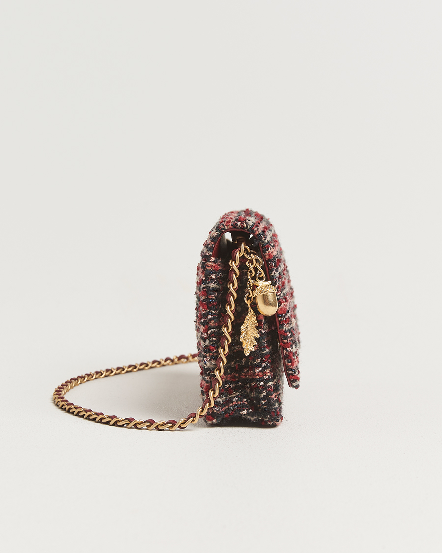 Herren | Pre-Owned & Vintage Bags | Chanel Pre-Owned | Tweed Wallet On Chain Red
