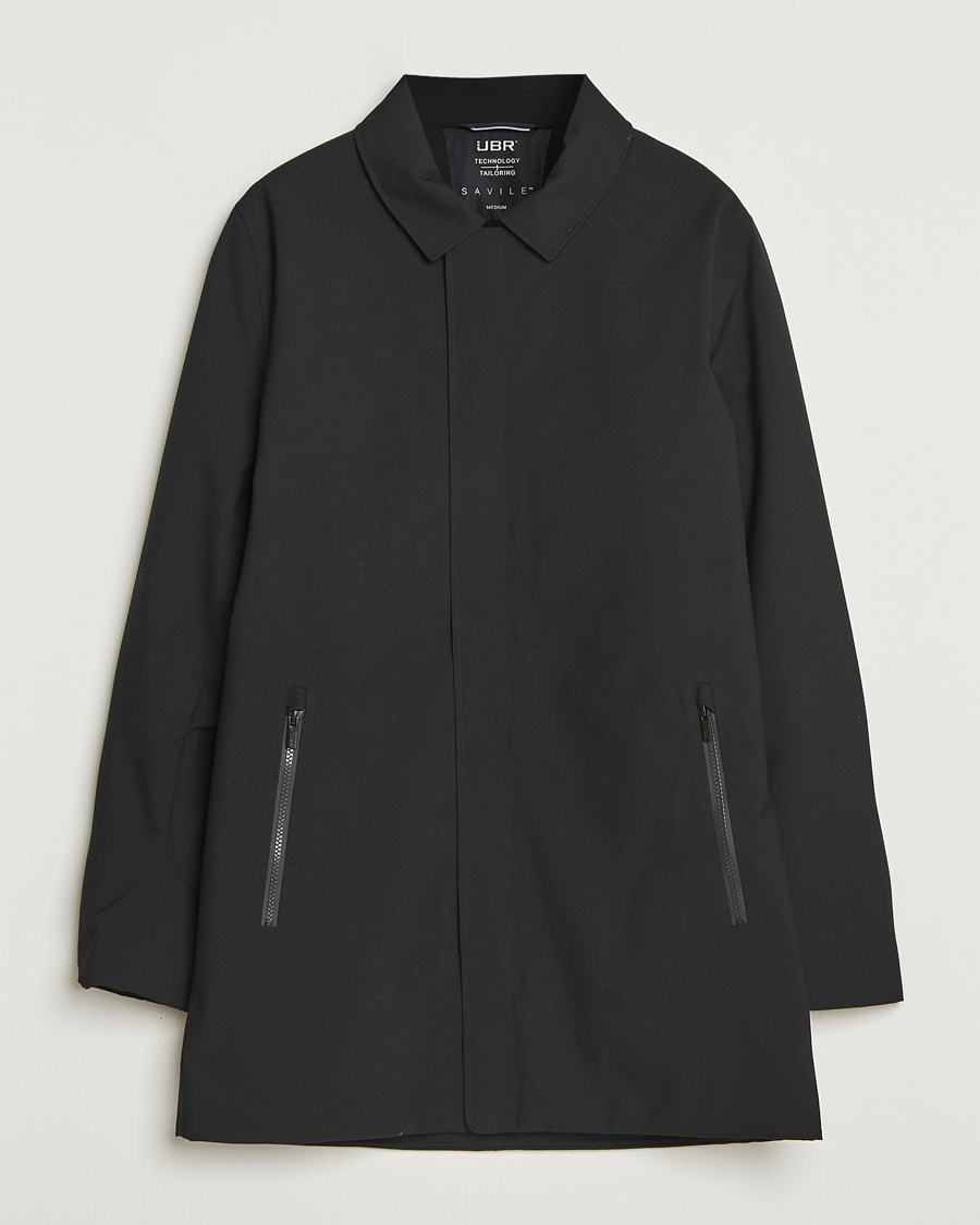 Herren | Jacken | UBR | Regulator Coat Savile Black Wool
