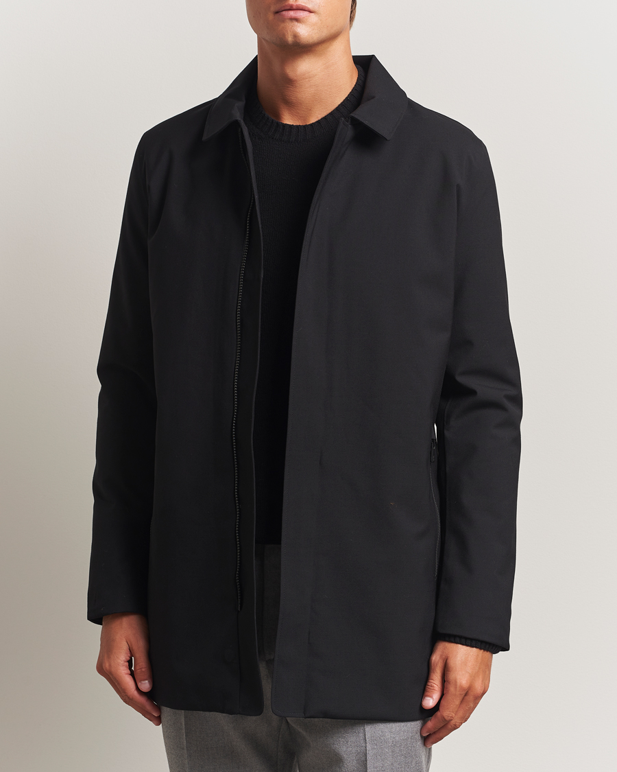 Herren | Jacken | UBR | Regulator Coat Savile Black Wool