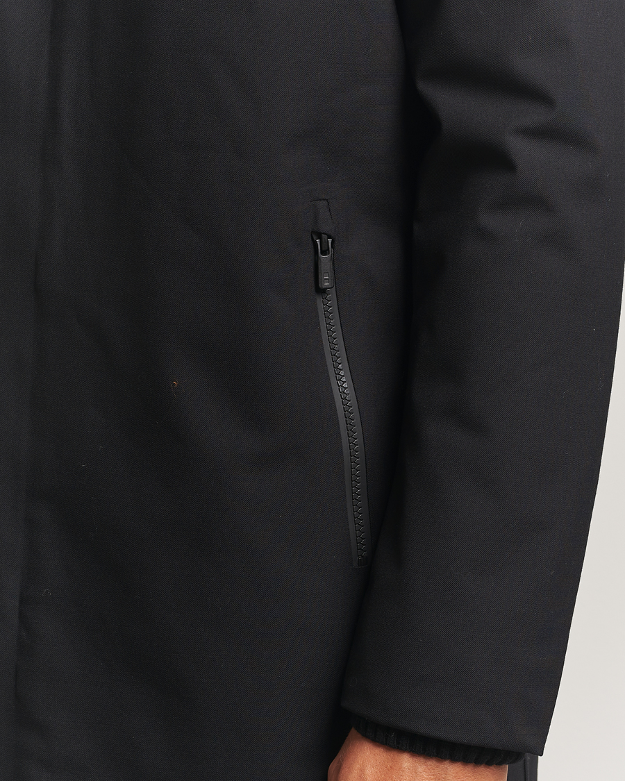 Herren | Jacken | UBR | Regulator Coat Savile Black Wool