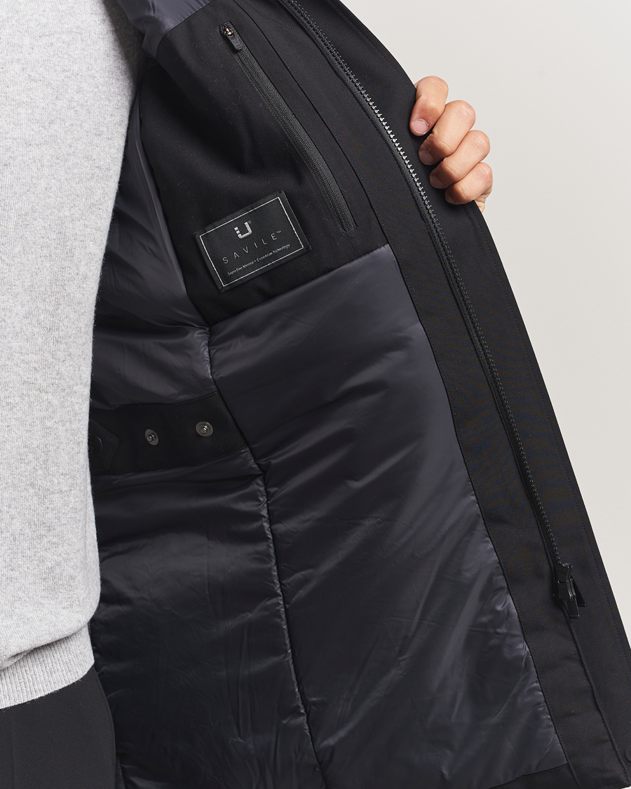 Herren | Jacken | UBR | Regulator Parka Savile Black Wool