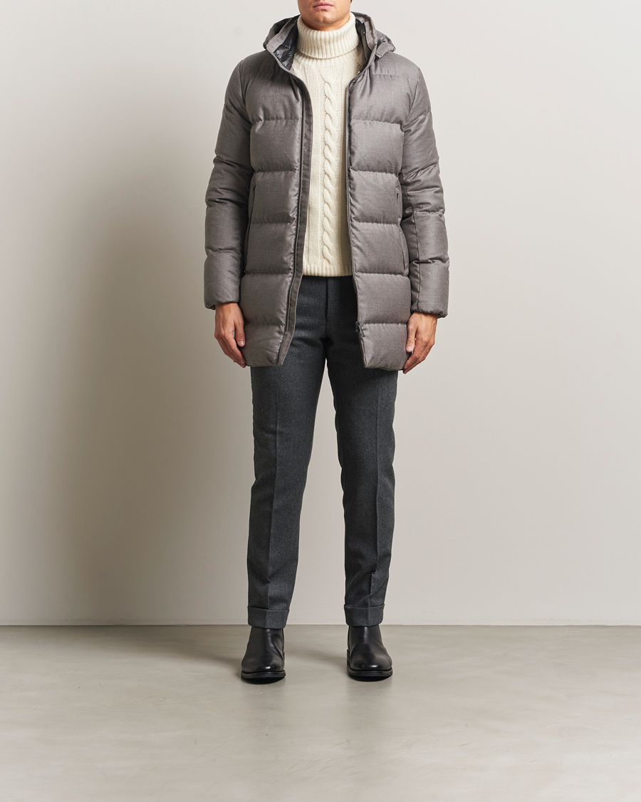 Herren | Jacken | UBR | Concorde Wool Parka Savile Sand Melange