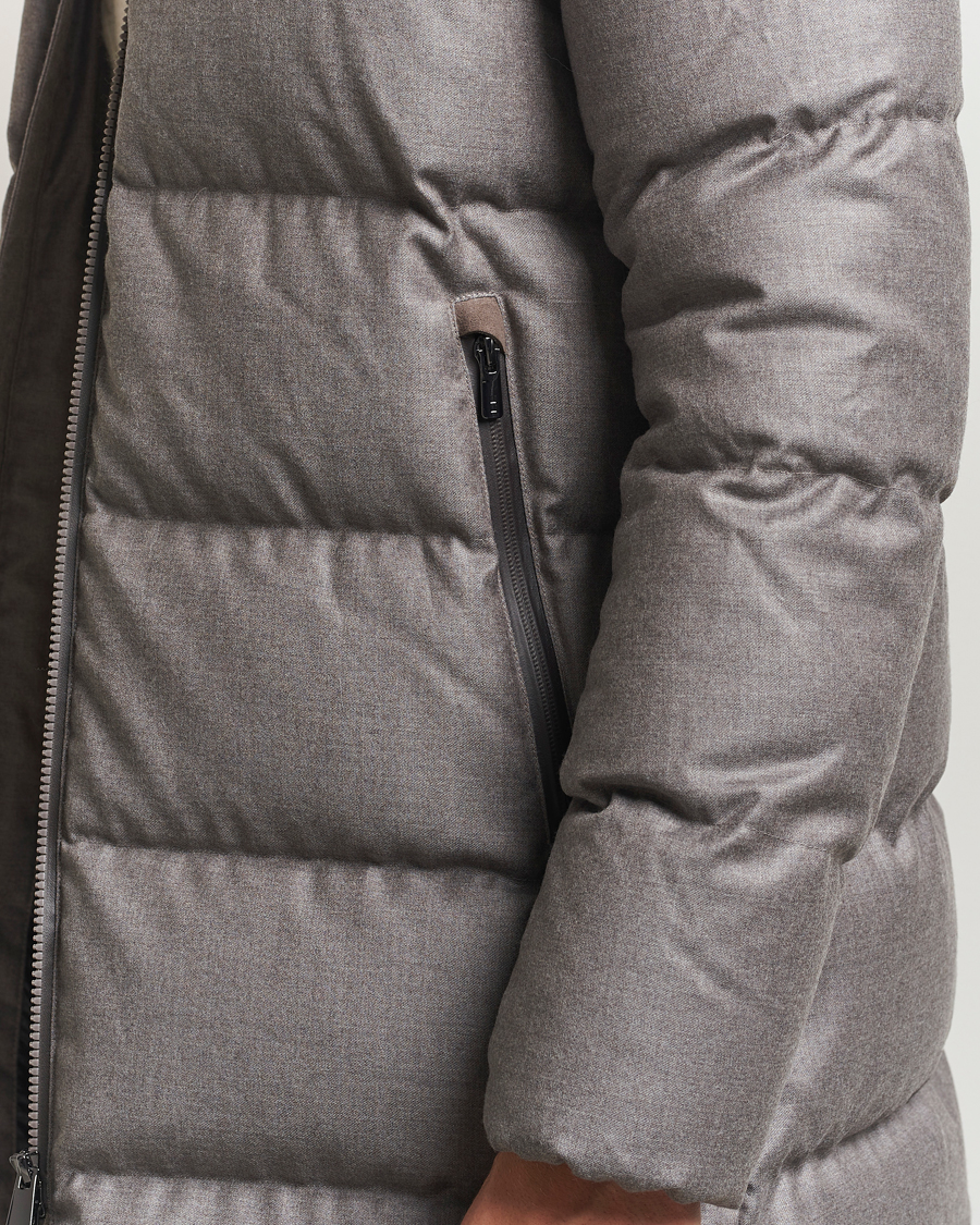 Herren | Jacken | UBR | Concorde Wool Parka Savile Sand Melange