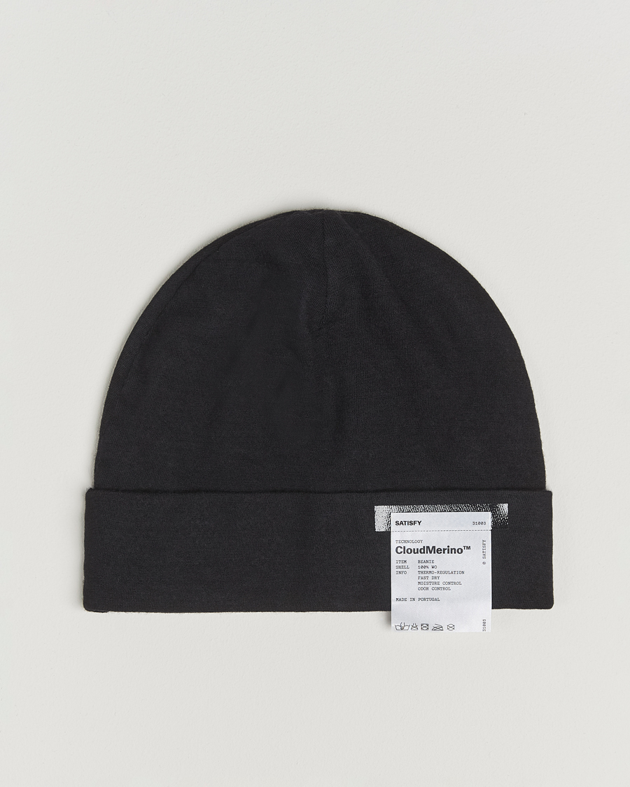 Herren | Mützen | Satisfy | CloudMerino Beanie Black