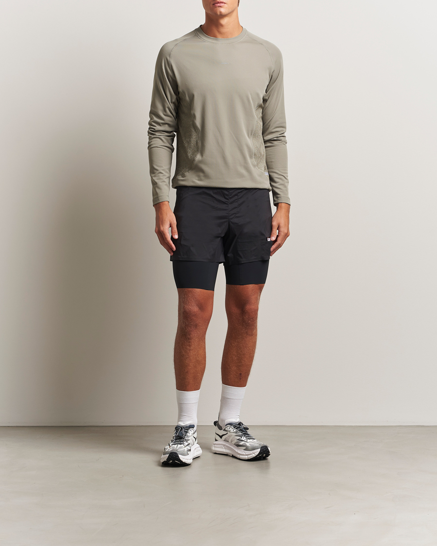 Herren | T-Shirts | Satisfy | FuzzFleece Octa Long Sleeve T-Shirt Vetiver