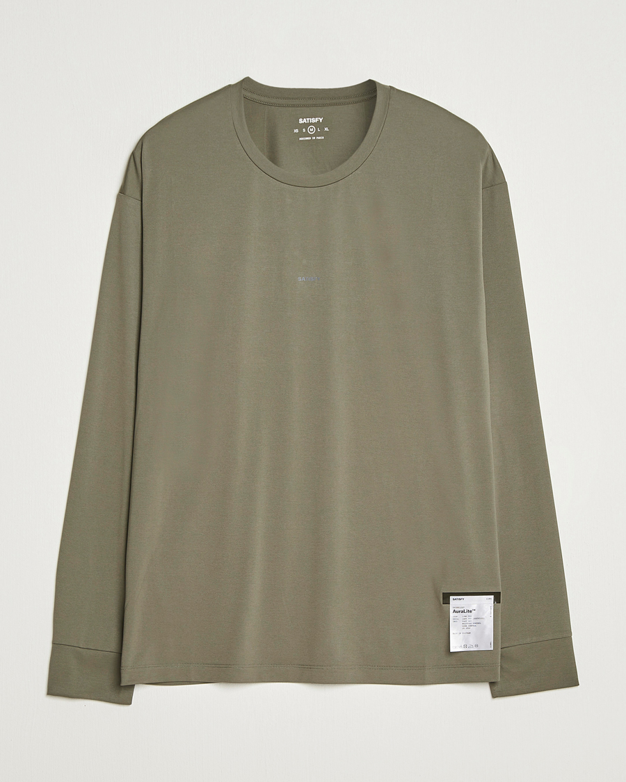 Herren | T-Shirts | Satisfy | AuraLite Long Sleeve T-Shirt Dusty Olive