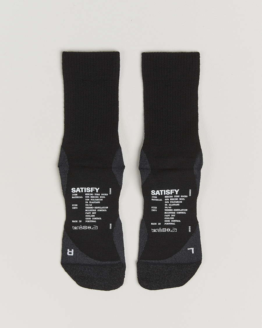 Herren | Unterwäsche | Satisfy | Tie Dye Merino Tube Socks Black