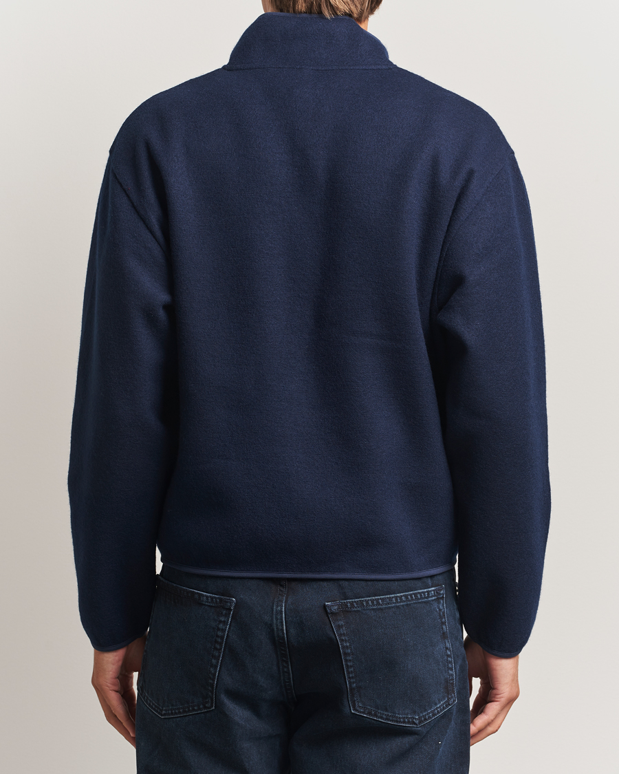 Herren | Pullover | Sunflower | Wool Half Zip Navy