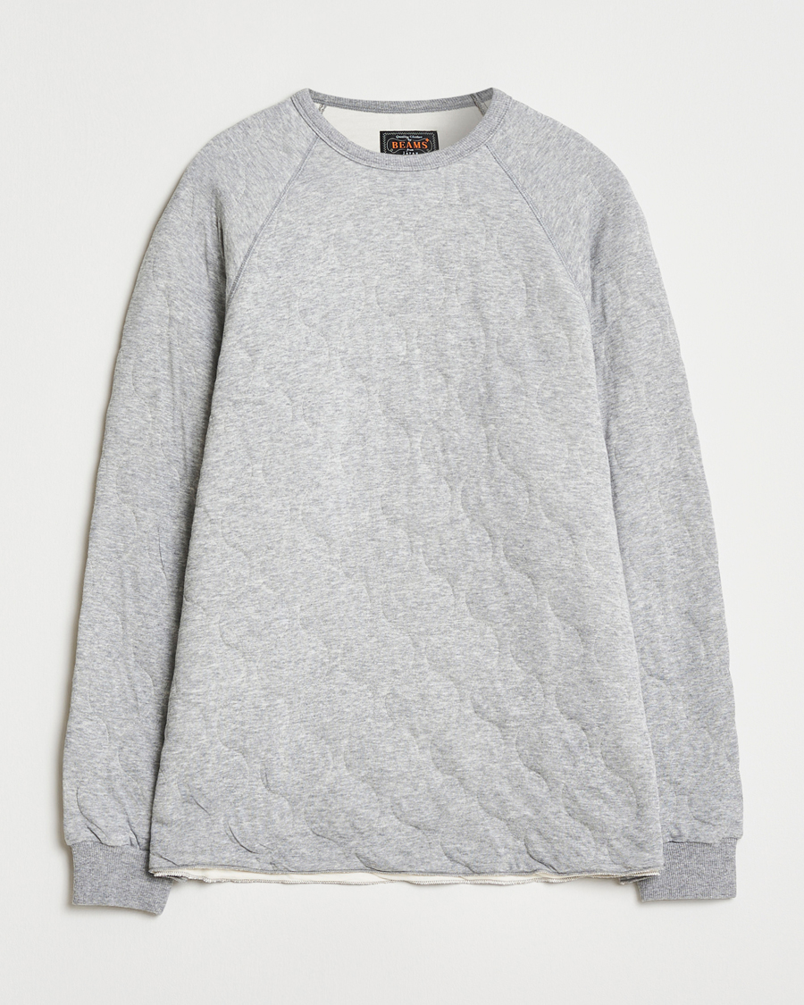 Herren | Pullover | BEAMS PLUS | MIL Quilt Crew Neck Grey