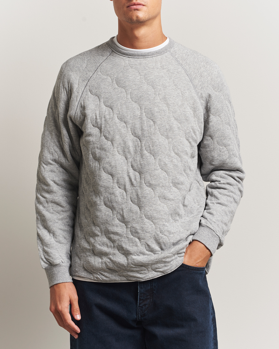 Herren | Pullover | BEAMS PLUS | MIL Quilt Crew Neck Grey