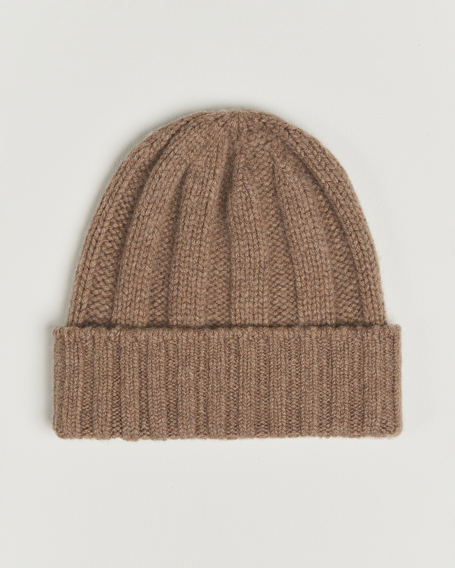 Herren | BEAMS PLUS Cashmere Rib Beanie Camel | BEAMS PLUS | Cashmere Rib Beanie Camel