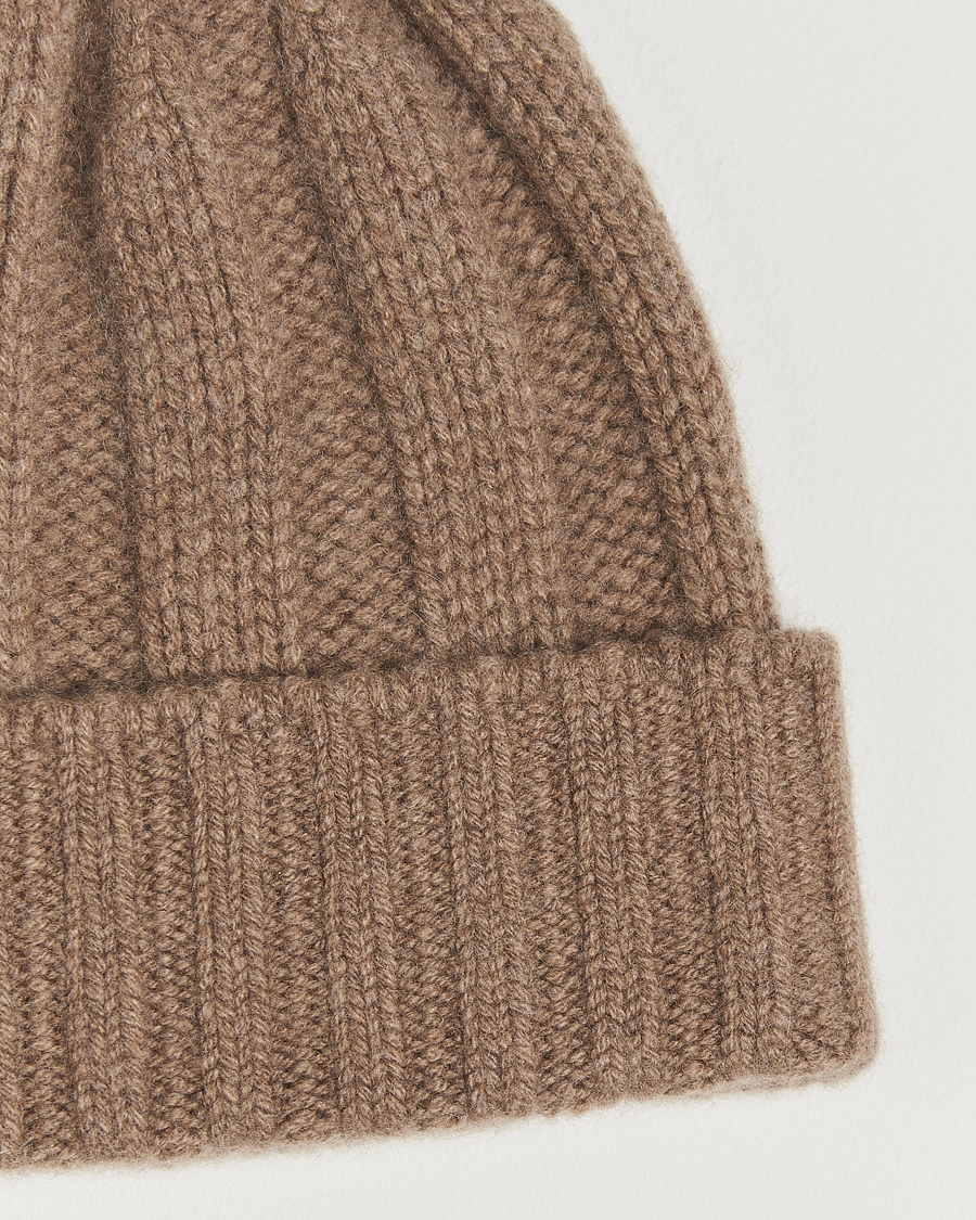 Herren | BEAMS PLUS Cashmere Rib Beanie Camel | BEAMS PLUS | Cashmere Rib Beanie Camel