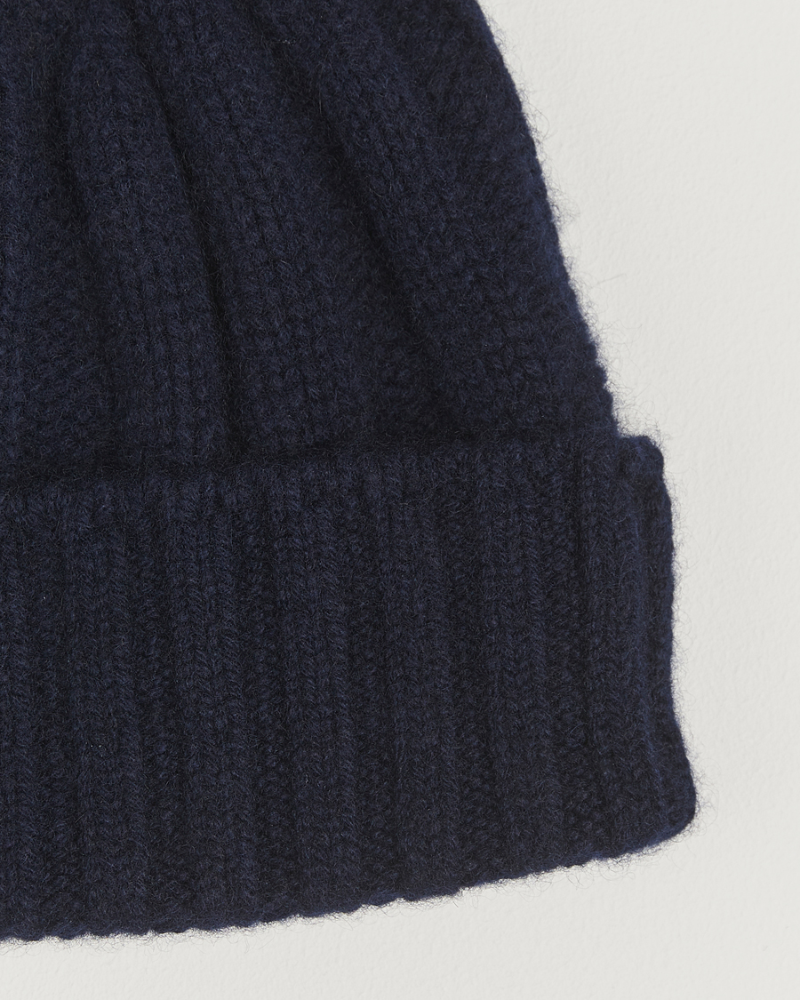 Herren | BEAMS PLUS Cashmere Rib Beanie Navy | BEAMS PLUS | Cashmere Rib Beanie Navy