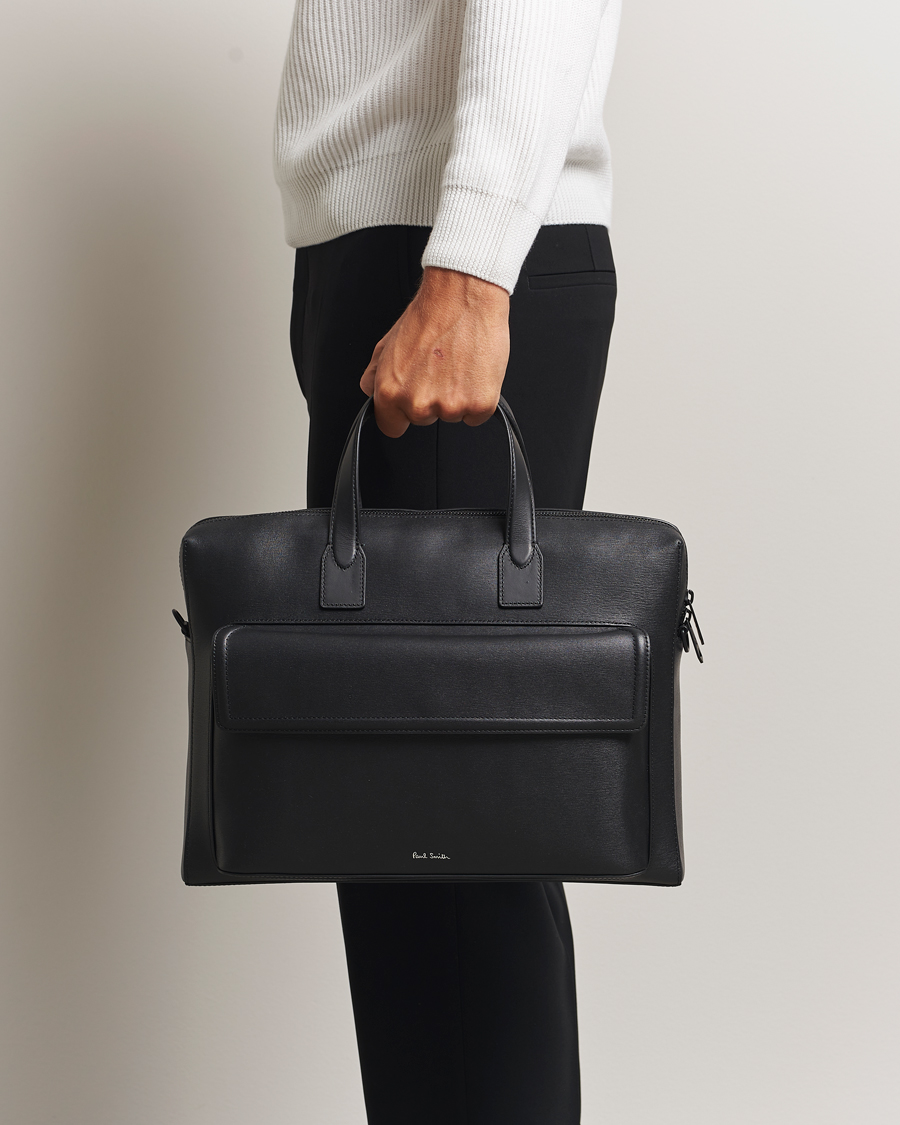 Herren | Paul Smith Leather Briefcase Black | Paul Smith | Leather Briefcase Black
