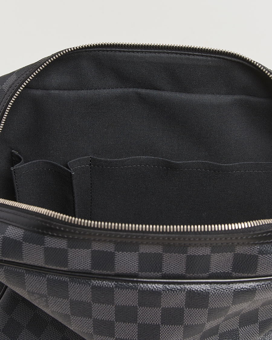 Herren | Pre-Owned & Vintage Bags | Louis Vuitton Pre-Owned | Leoh Shoulder Bag Damier Graphite