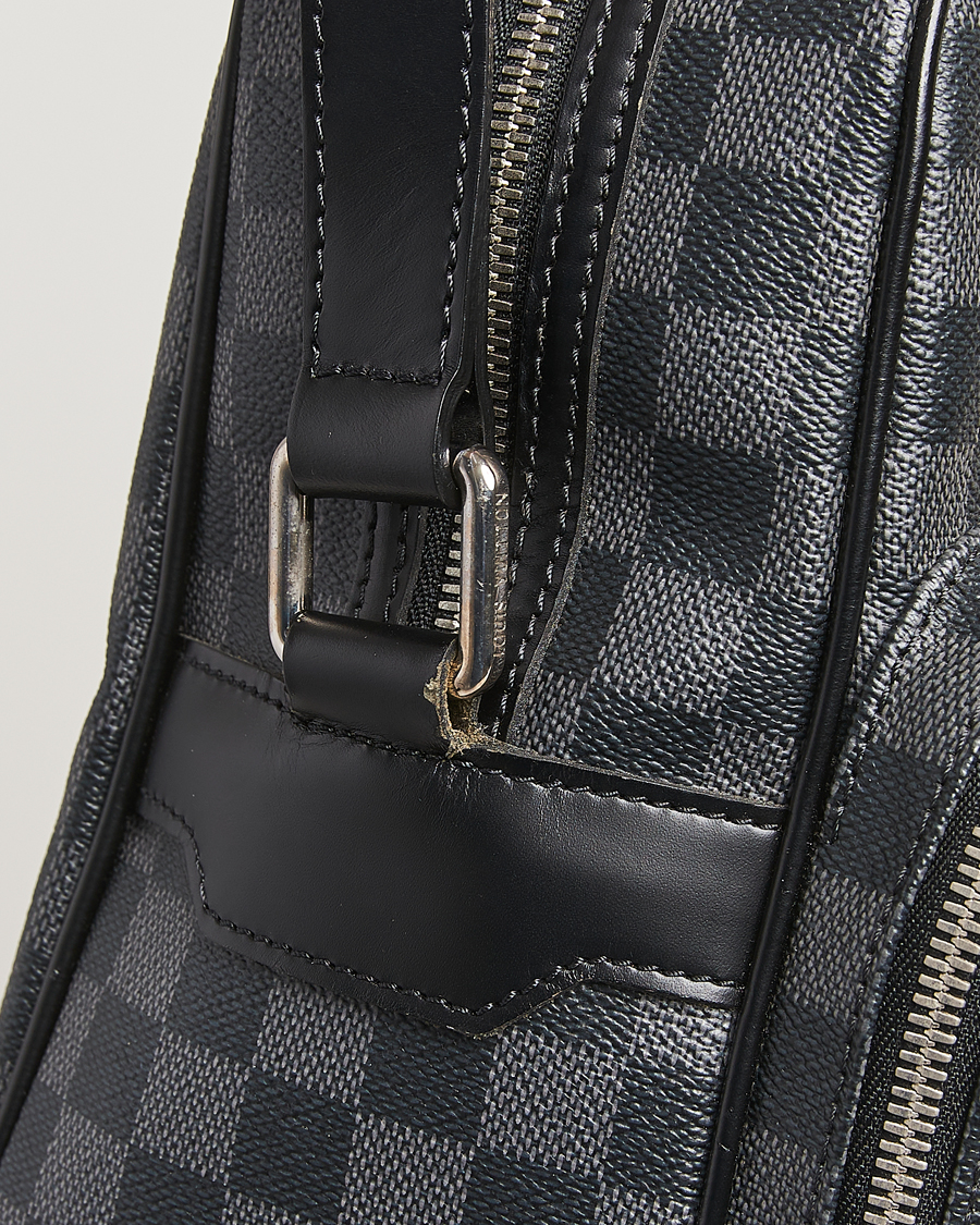 Herren | Pre-Owned & Vintage Bags | Louis Vuitton Pre-Owned | Leoh Shoulder Bag Damier Graphite