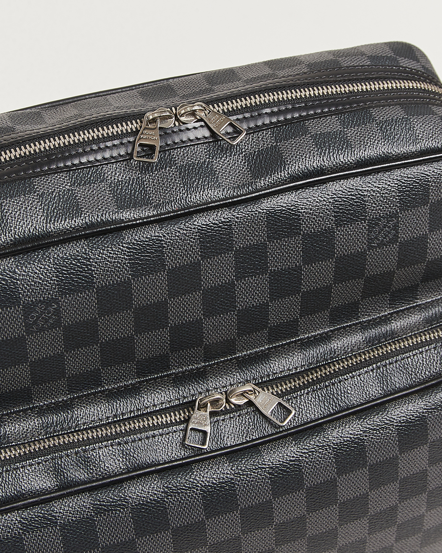 Herren | Pre-Owned & Vintage Bags | Louis Vuitton Pre-Owned | Leoh Shoulder Bag Damier Graphite