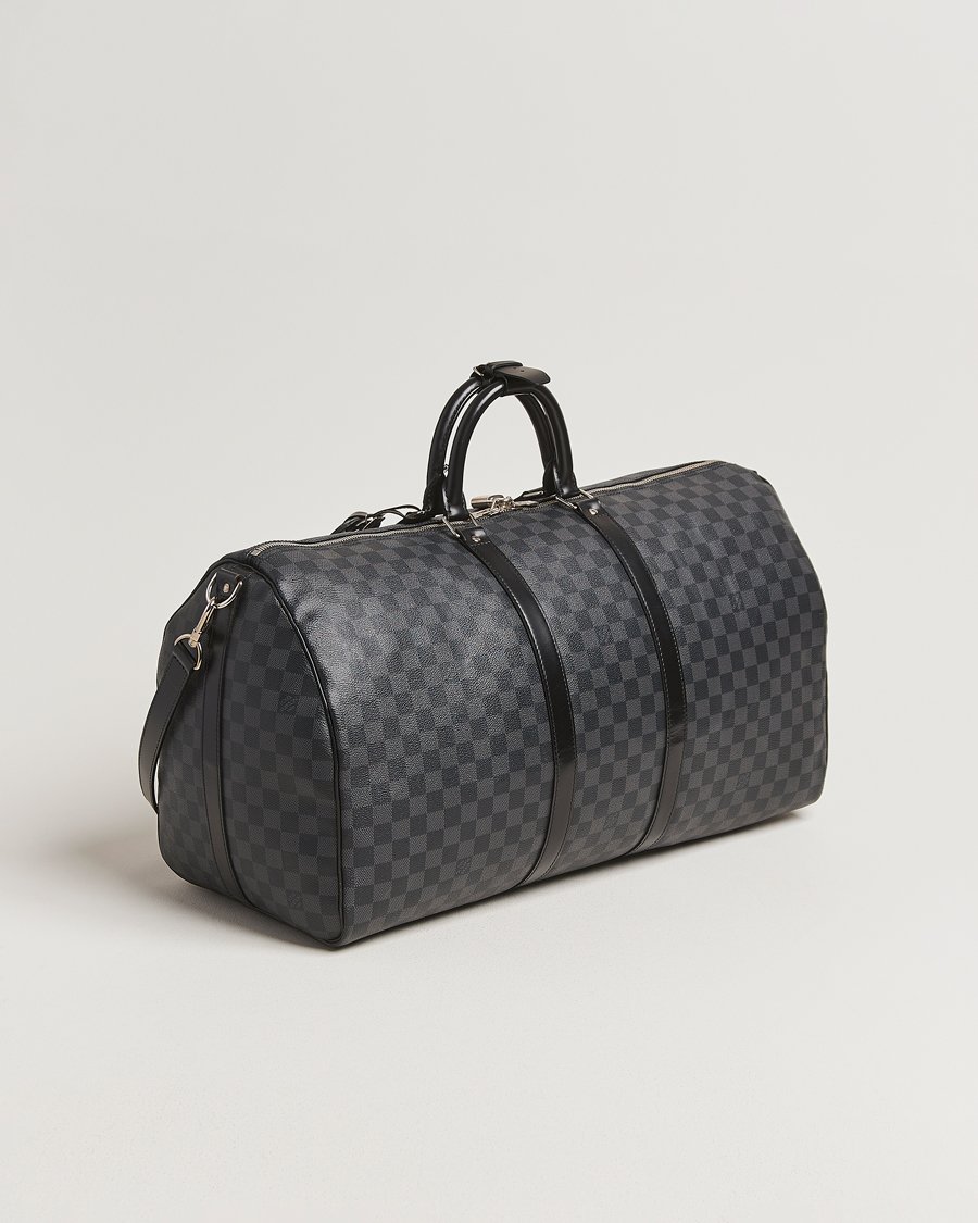 Herren | Louis Vuitton Pre-Owned Keepall Bandoulière 55 Damier Graphite | Louis Vuitton Pre-Owned | Keepall Bandoulière 55 Damier Graphite