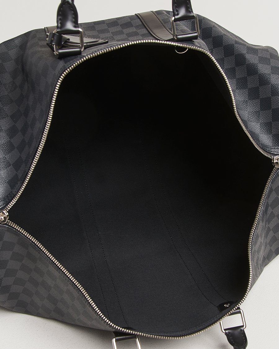 Herren | Louis Vuitton Pre-Owned Keepall Bandoulière 55 Damier Graphite | Louis Vuitton Pre-Owned | Keepall Bandoulière 55 Damier Graphite