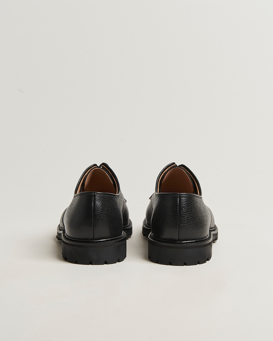 Herren | Derby | Crockett & Jones | Sandhurst Derby Vibram Black Scotch Grain