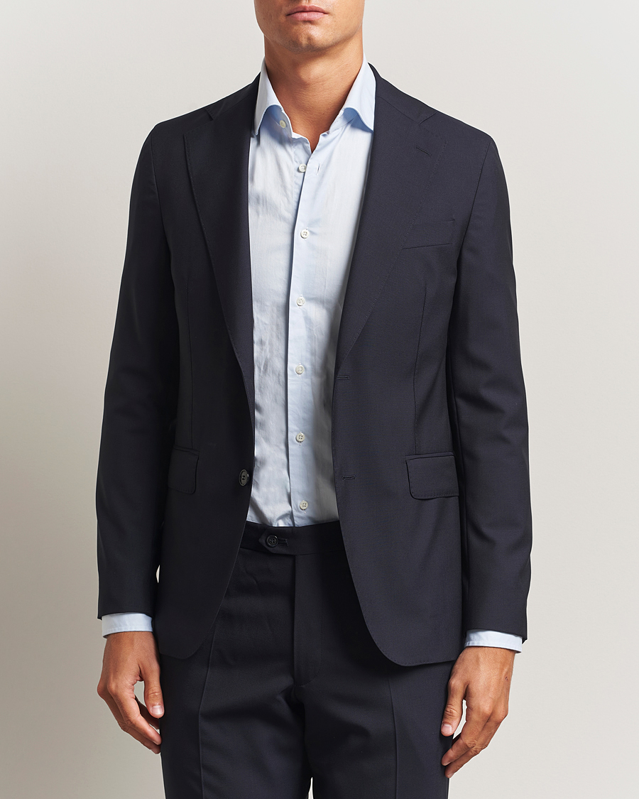 Herren | Sakkos | Oscar Jacobson | Ego Wool Blazer Navy