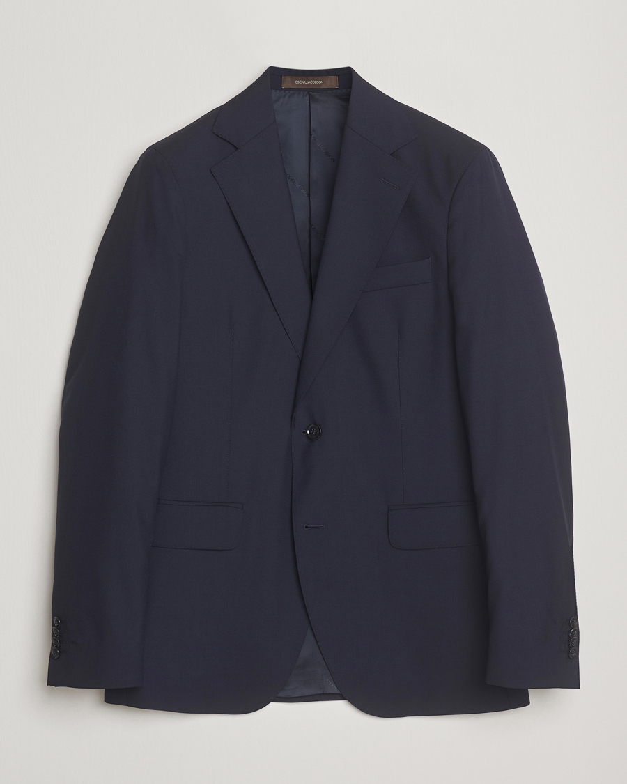 Herren | Sakkos | Oscar Jacobson | Ego Wool Blazer Blue