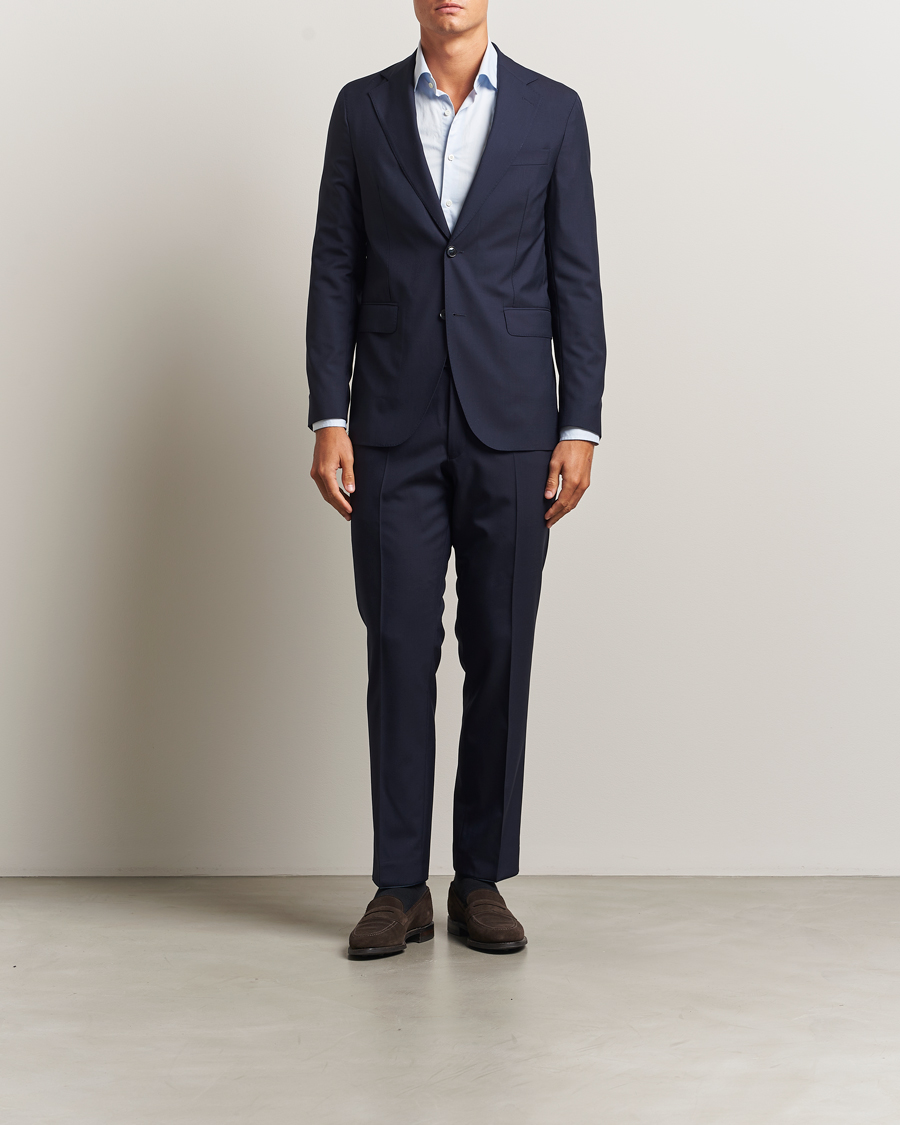 Herren | Sakkos | Oscar Jacobson | Ego Wool Blazer Blue