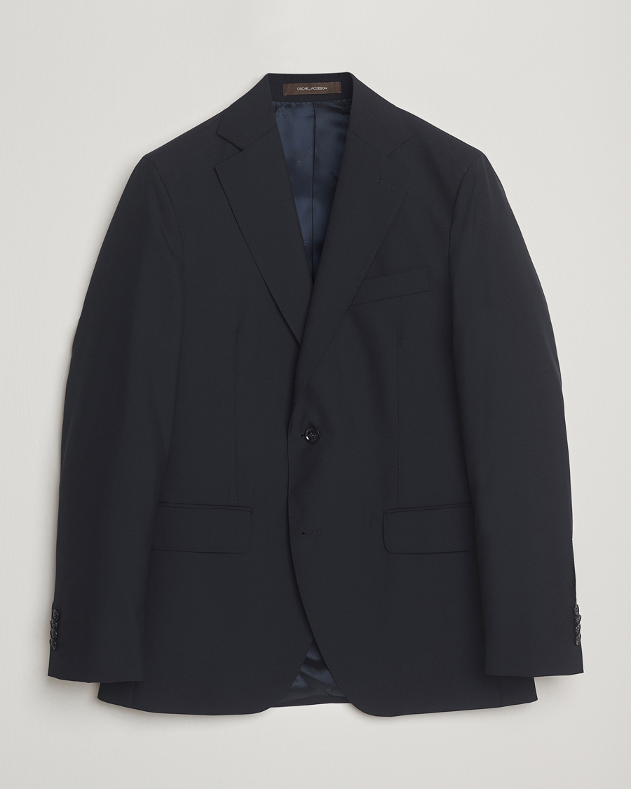 Herren | Sakkos | Oscar Jacobson | Fogerty Wool Blazer Navy