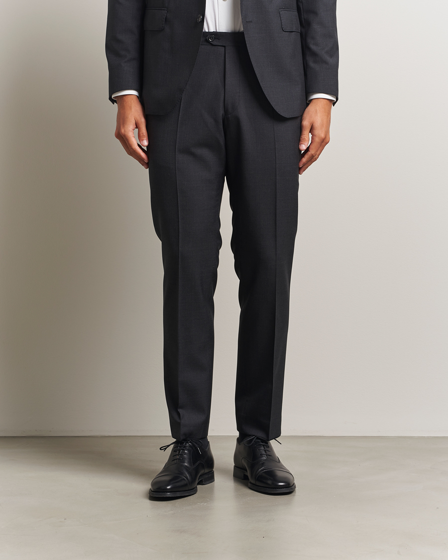 Herren | Hosen | Oscar Jacobson | Dandy Wool Trousers Grey