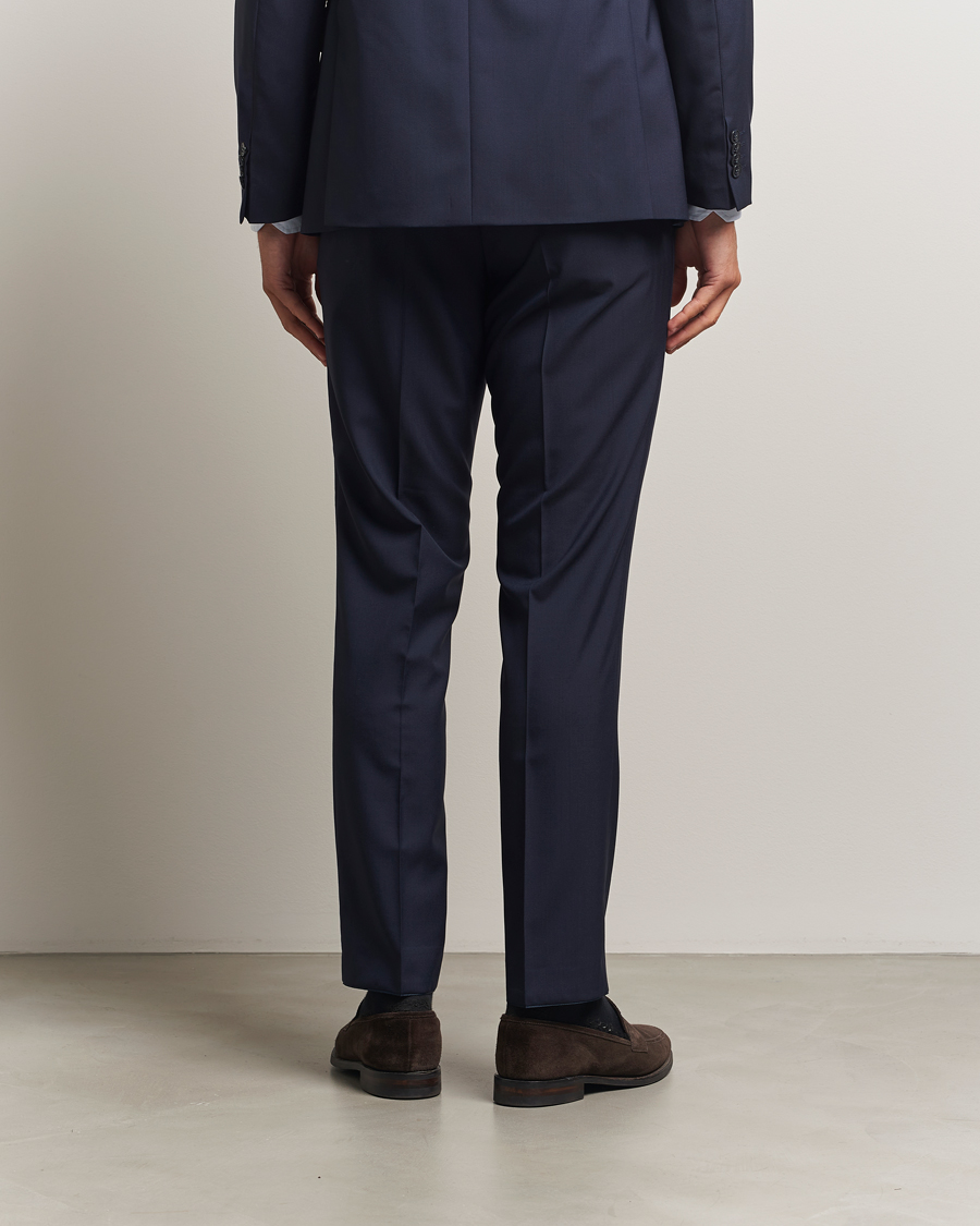 Herren | Hosen | Oscar Jacobson | Dandy Wool Trousers Blue