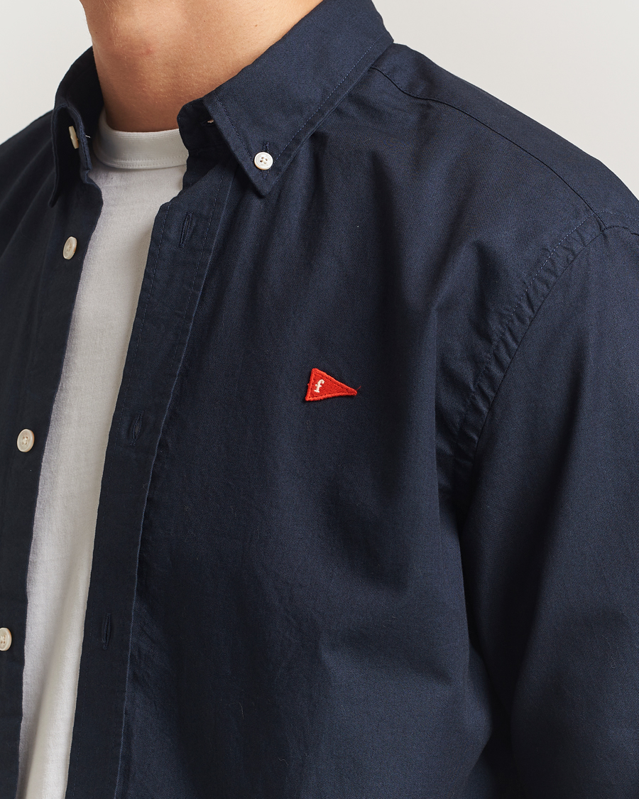 Herren | Hemden | Forét | Flag Regular Fit Oxford Shirt Navy