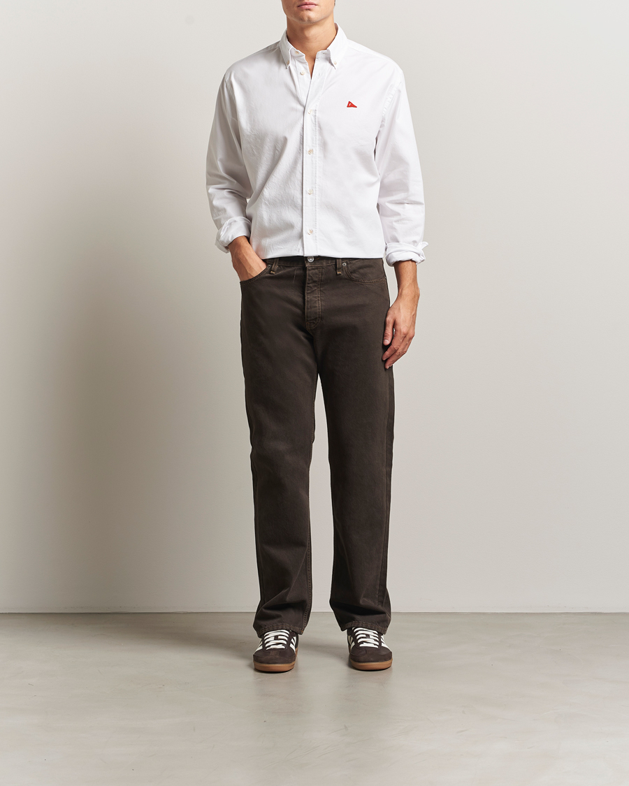 Herren | Hemden | Forét | Flag Regular Fit Oxford Shirt White