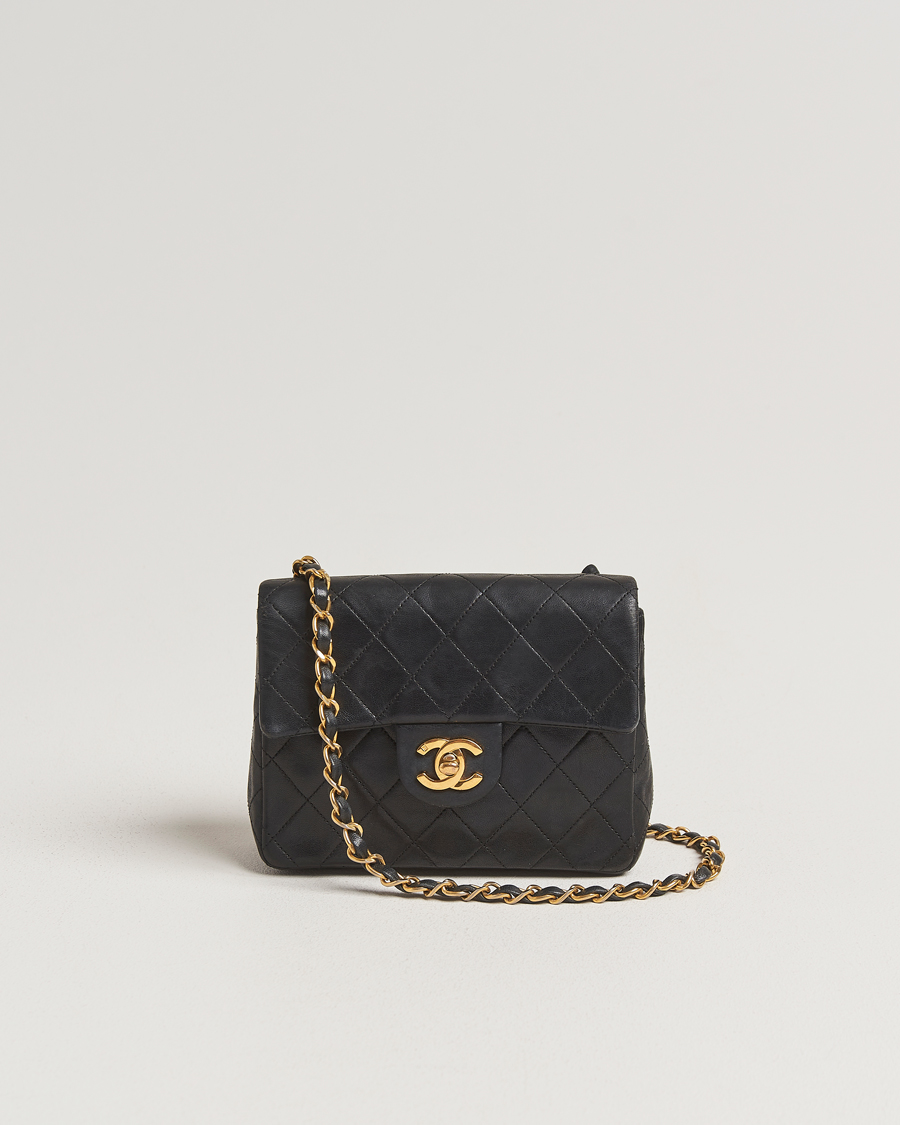 Herren | Chanel Pre-Owned Classic Mini Flap Bag Black | Chanel Pre-Owned | Classic Mini Flap Bag Black
