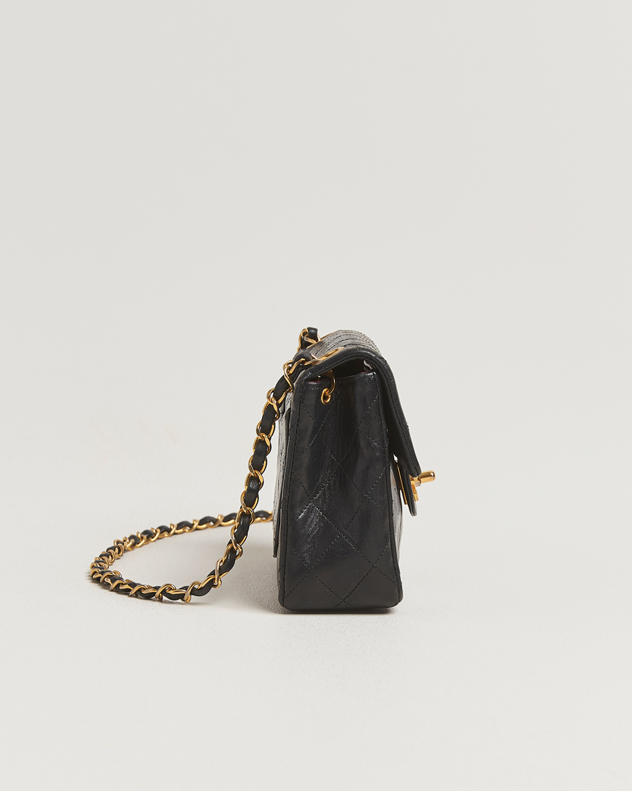 Herren | Chanel Pre-Owned Classic Mini Flap Bag Black | Chanel Pre-Owned | Classic Mini Flap Bag Black