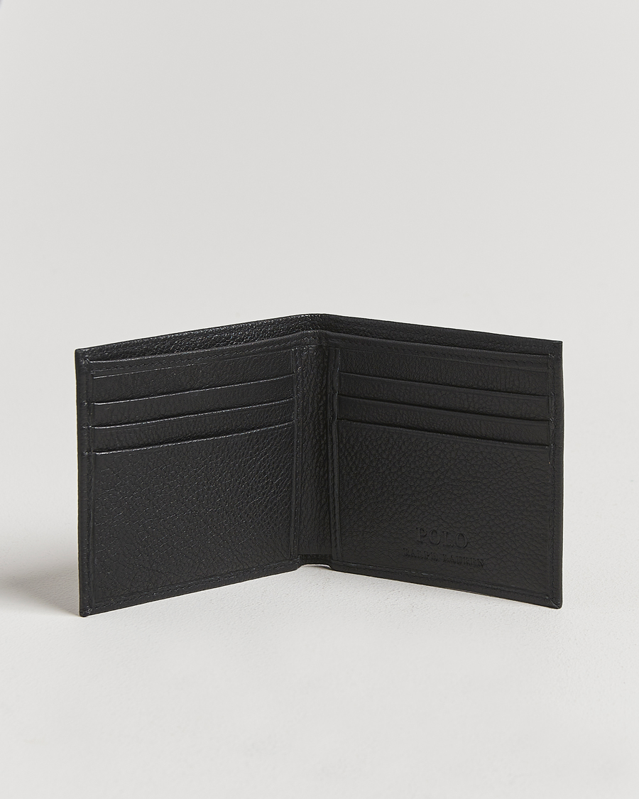 Herren | Geldbörsen | Polo Ralph Lauren | Pebbled Leather Billfold Wallet Black