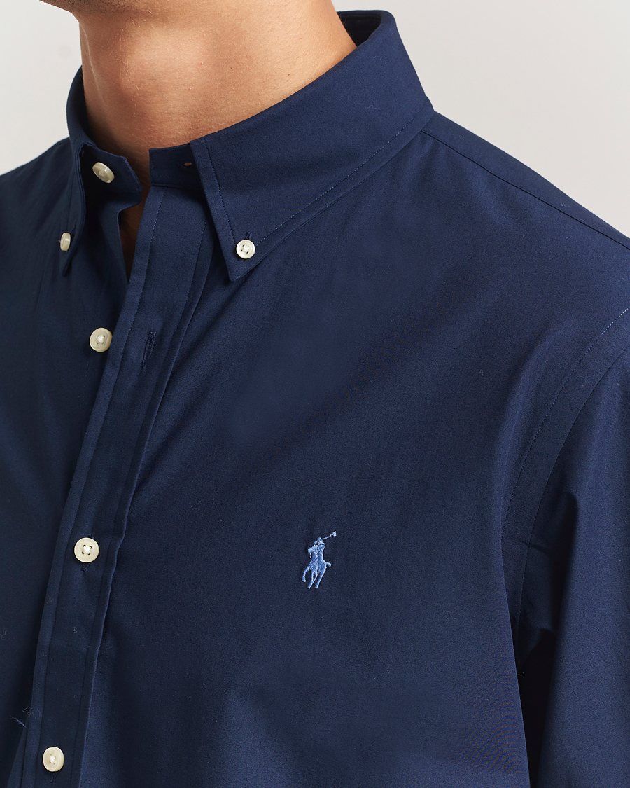 Herren | Hemden | Polo Ralph Lauren | Custom Fit Stretch Poplin Shirt Newport Navy