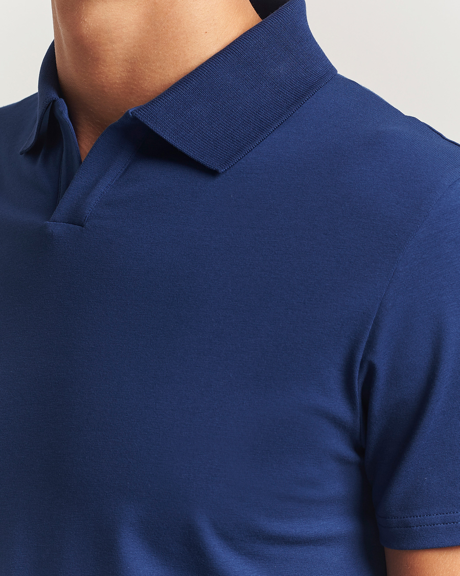 Herren | Poloshirts | Filippa K | Soft Lycra Polo T-Shirt Royal Navy