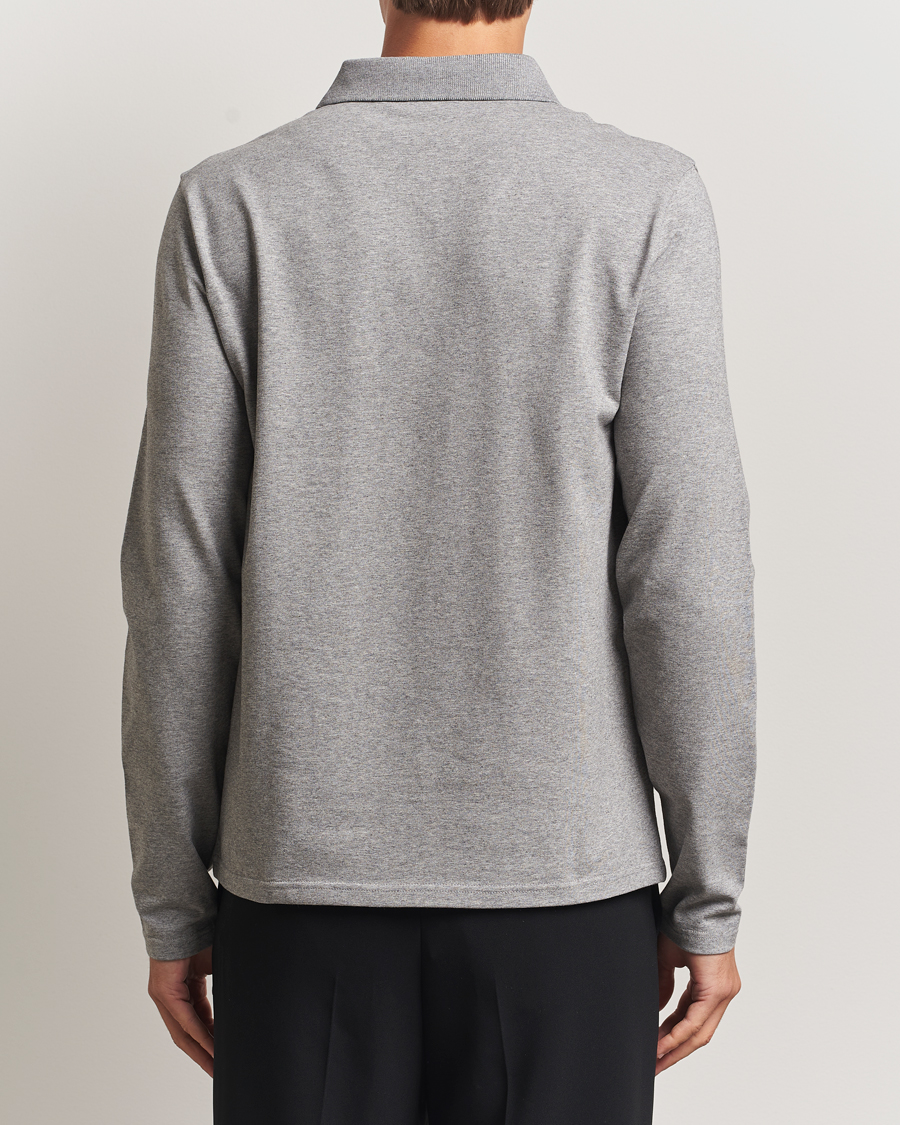 Herren | Poloshirts | Filippa K | Luke Lycra Polo Shirt Mid Grey Melange