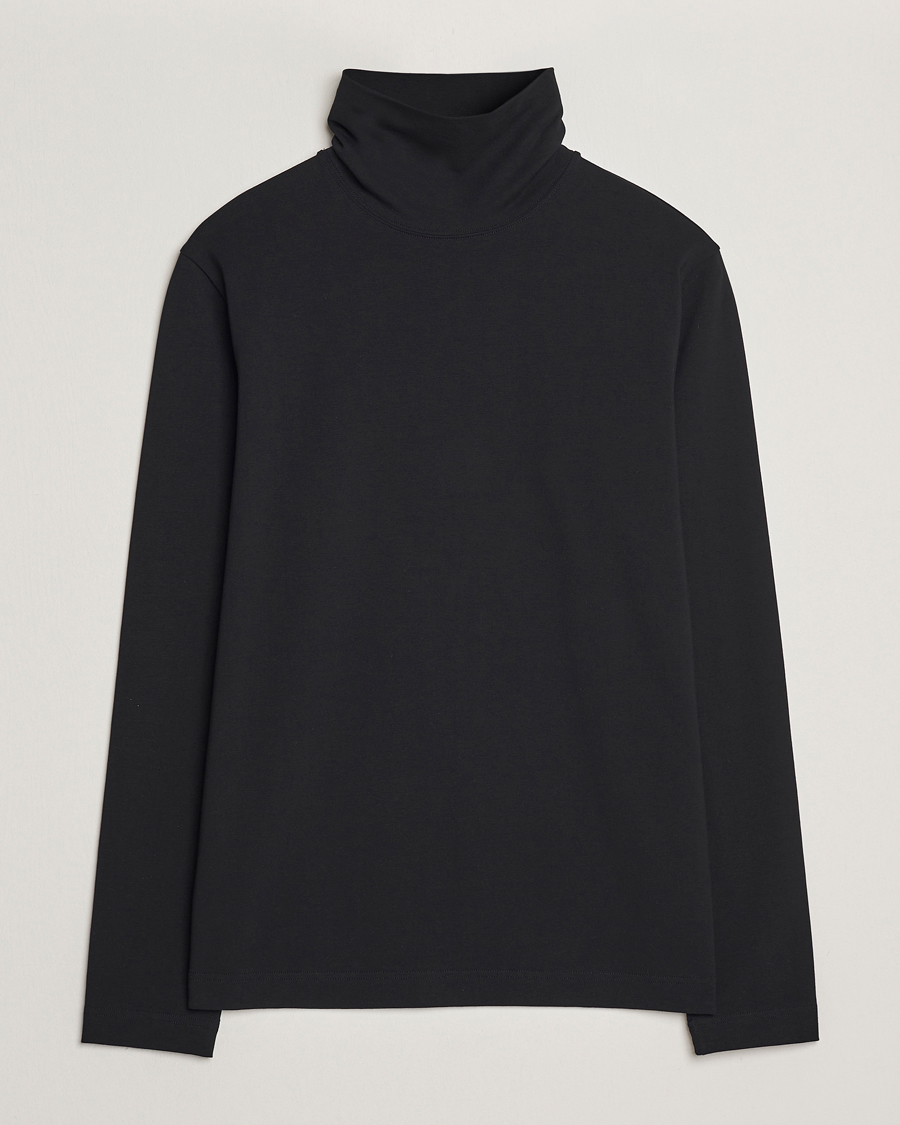 Herren | Pullover | Filippa K | Organic Cotton Stretch Turtleneck Black