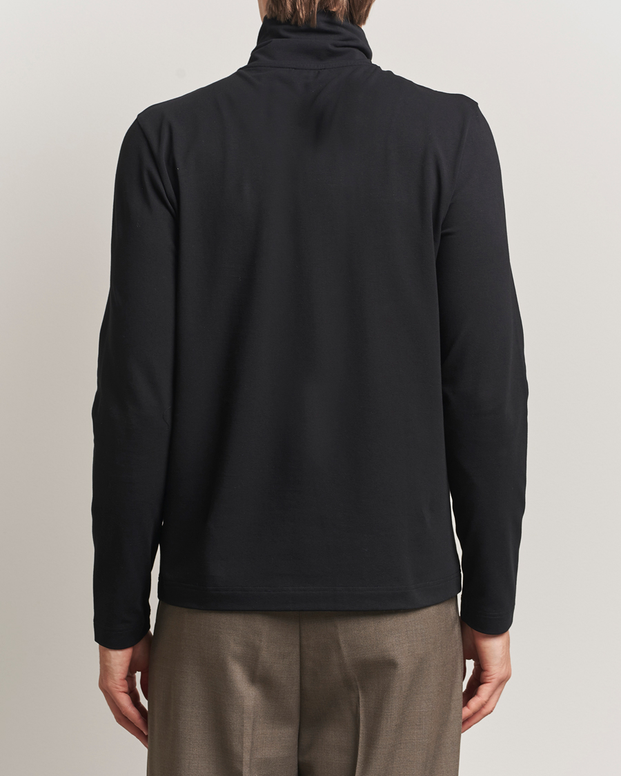 Herren | Pullover | Filippa K | Organic Cotton Stretch Turtleneck Black