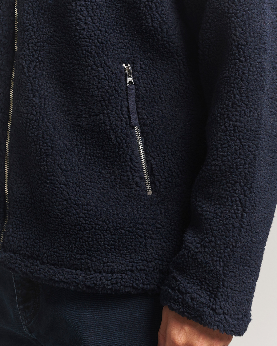 Herren | Jacken | A Day's March | Acton Fleece Jacket Navy